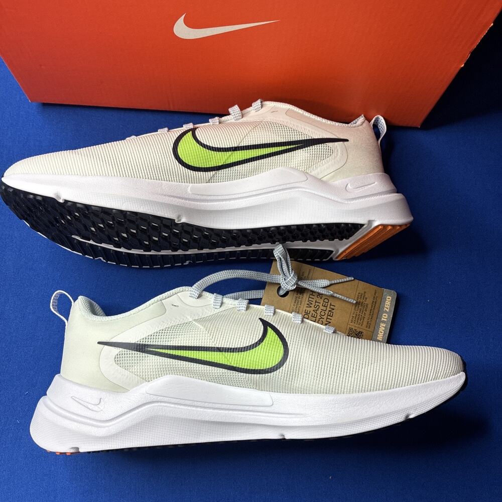 Nike Downshifter 12 Womens Shoes Size 10 Or Men 8.5 Lime Summit White DD9294-104 - Picture 2 of 6